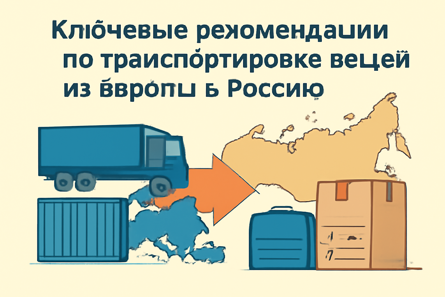 Ключевые рекомендации по транспортировке вещей из Европы в Россию