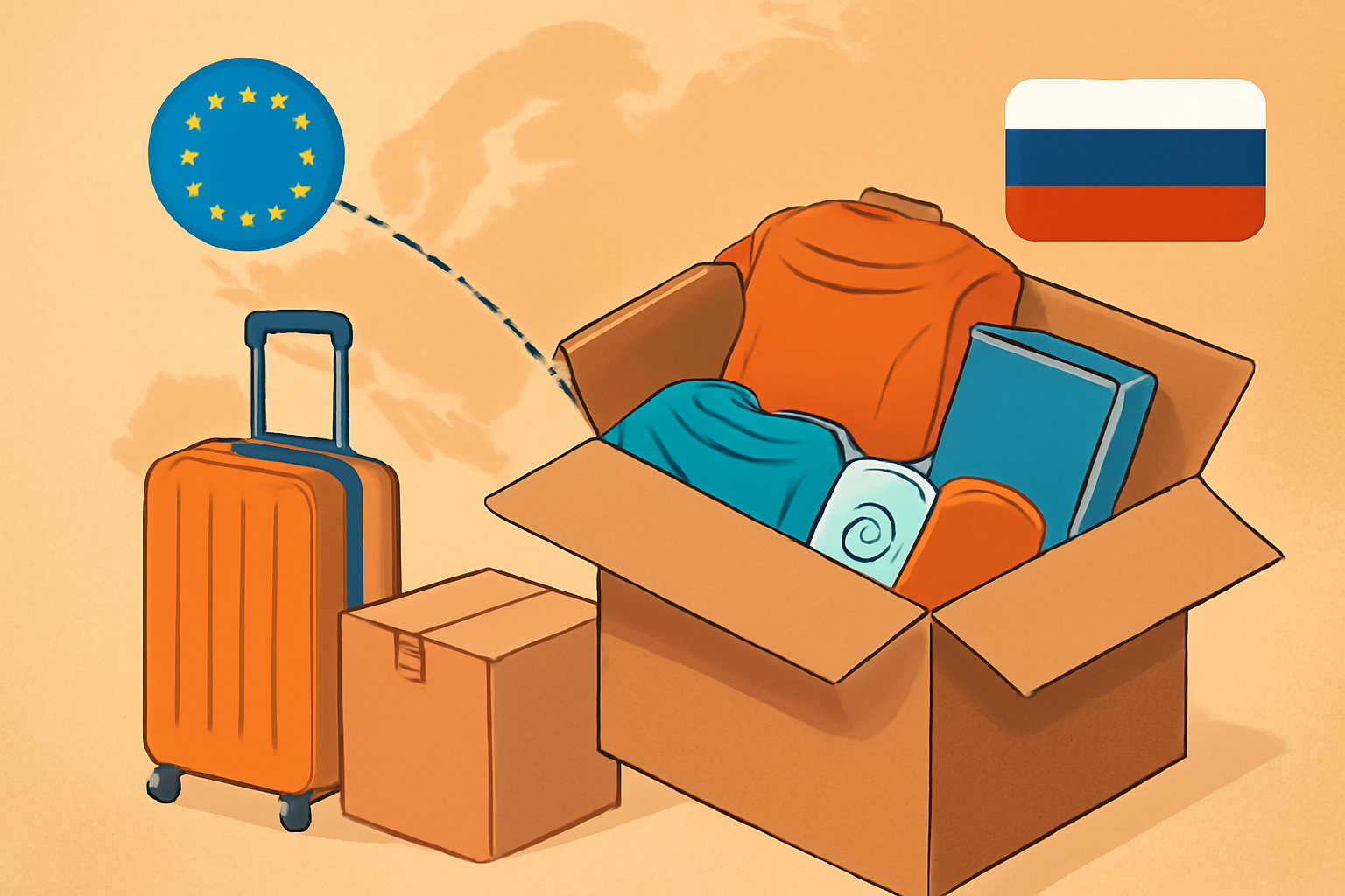Правильная упаковка личных вещей для перевозки из Европы в Россию